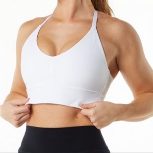 Alphalete - Alphalux Wonder sports bra - white - large